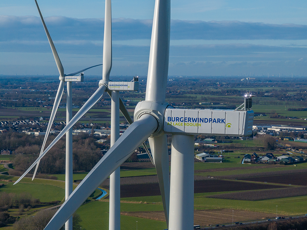 Burgerwindpark A2 Lage Rooijen officieel opgeleverd!